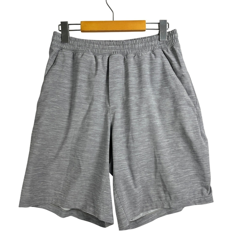 Lululemon Mens Pace Breaker Short 9 Linerless Heathered Gray Size Medium